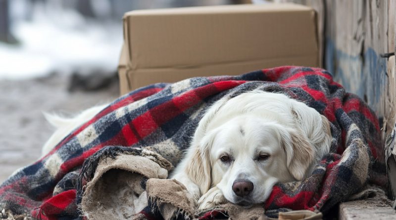 Abandonado, temblaba de frío, pero aún así creía en la gente, creía que lo rescatarían