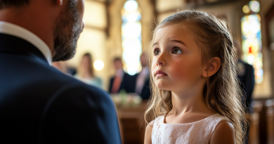 En mi boda, una niña entró en la iglesia y le preguntó a mi prometido: “¿Papá, vas a hacerle lo mismo que le hiciste a mamá?”