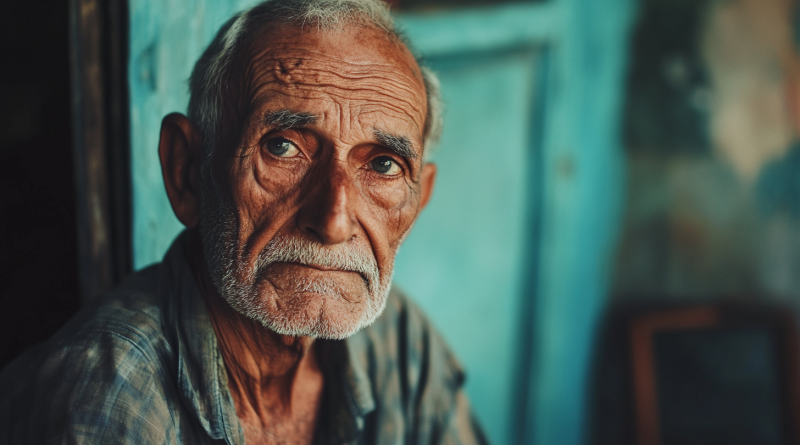 Un anciano vivía en una casa medio derruida, negándose a abandonarla – esperaba el regreso de un amigo que había desaparecido hacía muchos años