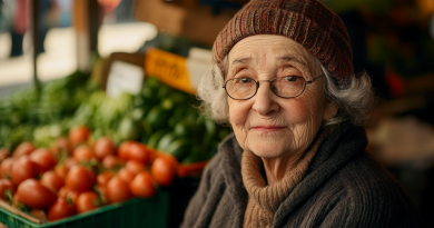 La abuela que va al mercado no a comprar, sino a recordar su juventud