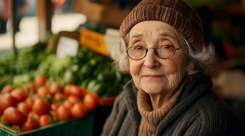 La abuela que va al mercado no a comprar, sino a recordar su juventud