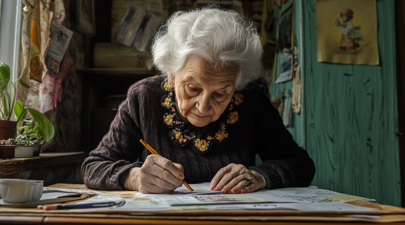 La mujer que cada día le escribe una postal al abuelo vecino para recordarle que es importante