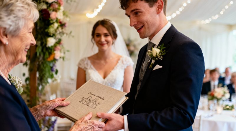 Cuando mi nieto se casó, solo podía regalarle un álbum de fotos familiar, pero su reacción a mi regalo me hizo llorar…