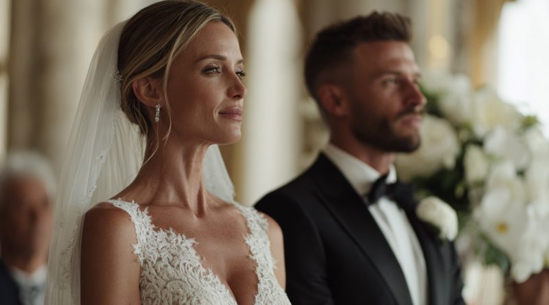 Estaba al pie del altar, y en el momento en que el sacerdote abrió la Biblia, la puerta de la iglesia se abrió de golpe y una mujer con un niño en brazos irrumpió…