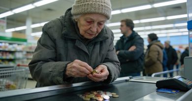 Con manos temblorosas, la anciana contaba las monedas en la caja, retrasando la fila. Todos estaban molestos, sin saber que la pobre anciana compraba comida que ni siquiera era para ella…