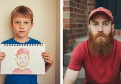 Mi hijo pasó medio año dibujando al mismo desconocido. Una mañana, ese hombre llamó a nuestra puerta