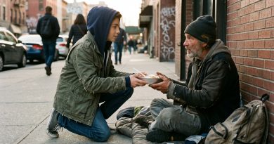 El dueño de un restaurante reprendió a su hijo de doce años por alimentar a un vagabundo. El niño le dio a su padre una lección para toda la vida
