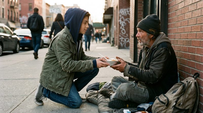 El dueño de un restaurante reprendió a su hijo de doce años por alimentar a un vagabundo. El niño le dio a su padre una lección para toda la vida