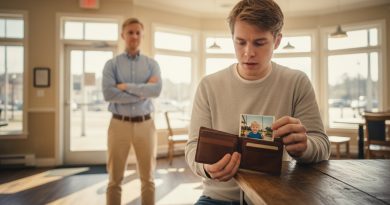 Encontré una billetera ajena en el bar — y dentro estaba mi foto de la infancia