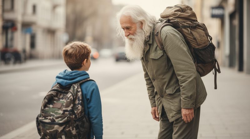 Un niño entregó su último dinero a un sintecho — un mes después recibió una carta de él
