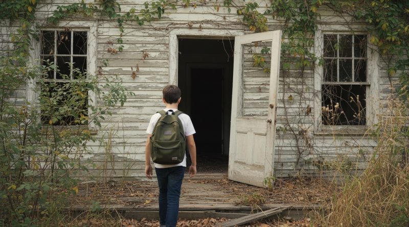 El maestro notó que un estudiante iba todos los días a una casa abandonada en las afueras — y lo siguió