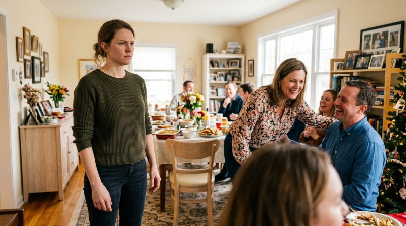 Mi madrastra cruzó la línea con mi esposo en una reunión familiar — decidí no quedarme callada