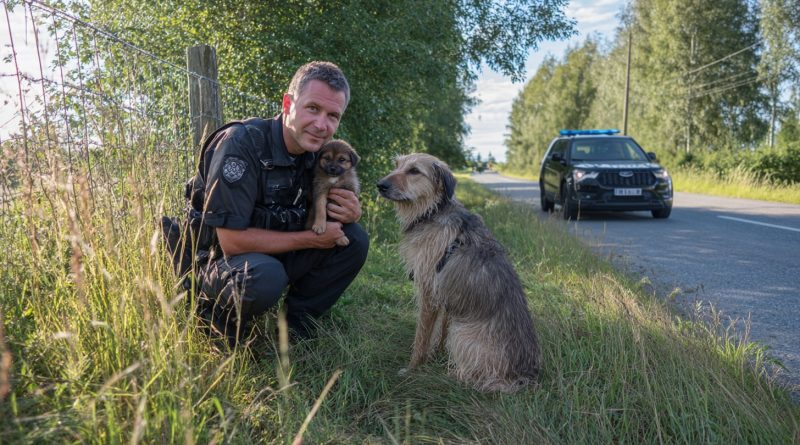 Un cachorro corrió hacia los policías en busca de ayuda. Lo que sucedió después es difícil de olvidar…