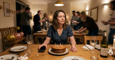 Mi marido se fue de mi cumpleaños, alegando trabajo urgente — decidí seguirlo