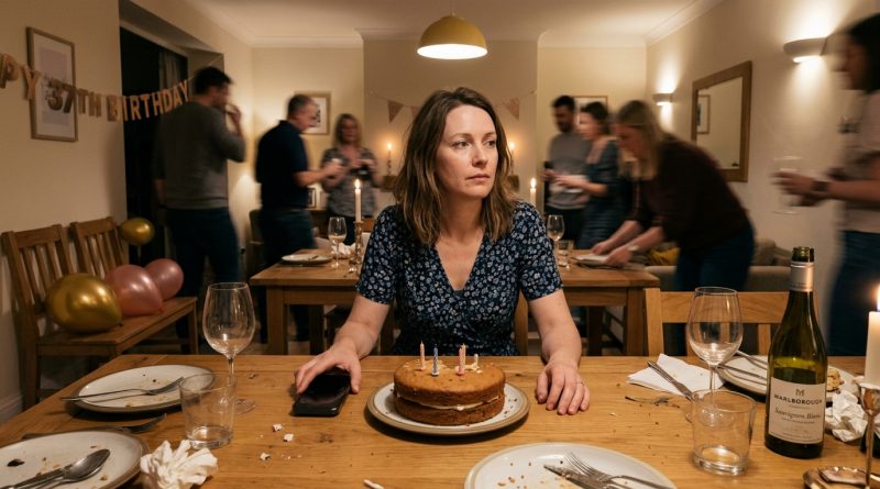 Mi marido se fue de mi cumpleaños, alegando trabajo urgente — decidí seguirlo