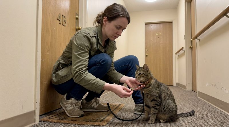 El vecino desapareció y me dejó su gato — y unas semanas después encontré una llave y una nota en su collar
