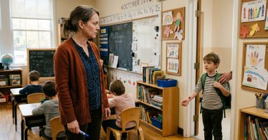 Mi hijo murió a los diecinueve años — y cinco años después entró en mi clase un niño con exactamente la misma marca de nacimiento bajo el ojo derecho.