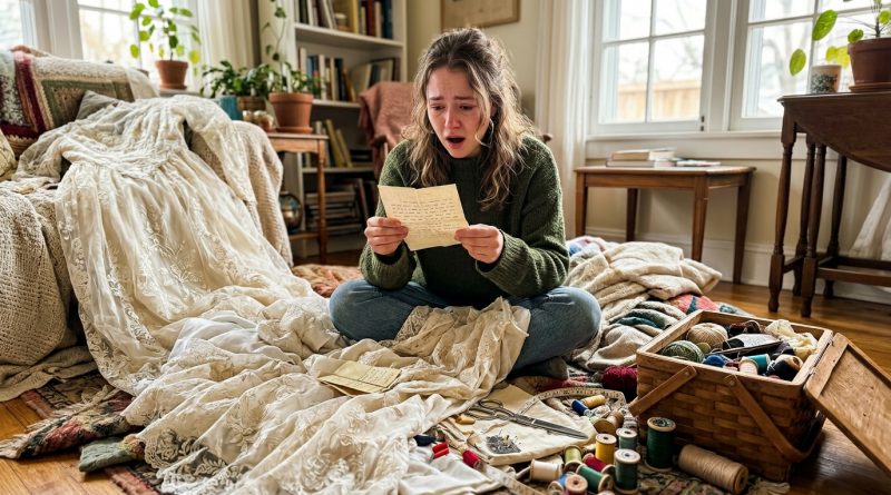 Decidí usar el vestido de novia de mi abuela en su honor, pero al alterarlo, encontré una nota oculta que revelaba la verdad sobre mis padres