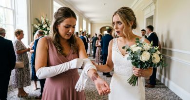Mi hermana vino a mi boda usando un guante – Me quedé en shock cuando se le cayó