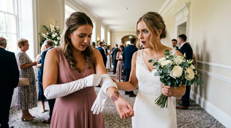 Mi hermana vino a mi boda usando un guante – Me quedé en shock cuando se le cayó