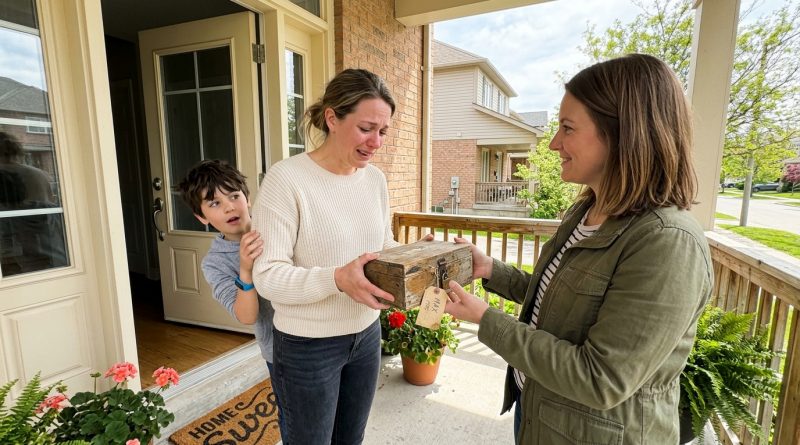 El Vecino Gruñón Gritaba a Mis Hijos Durante Años — Después de que Se Fue, Su Hija Llegó con una Caja Cerrada Dirigida a Mi Hijo