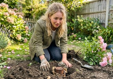Un Año Después de Que la Abuela Se Fuera, Cumplí Mi Promesa y Trasladé Su Rosal — Nunca Esperé Lo Que Estaba Enterrado Debajo de Él