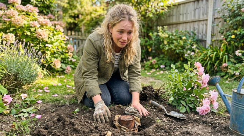 Un Año Después de Que la Abuela Se Fuera, Cumplí Mi Promesa y Trasladé Su Rosal — Nunca Esperé Lo Que Estaba Enterrado Debajo de Él