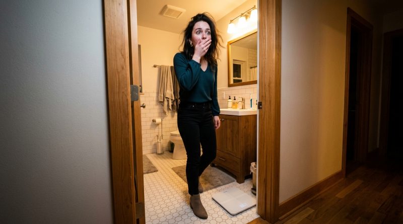 Tarde en la noche, mi báscula inteligente me alertó que un ‘invitado’ de 52 kg se había pesado mientras yo estaba en la despedida de soltera de mi mejor amiga. Corrí a casa para confrontar a mi esposo y me quedé sin palabras.