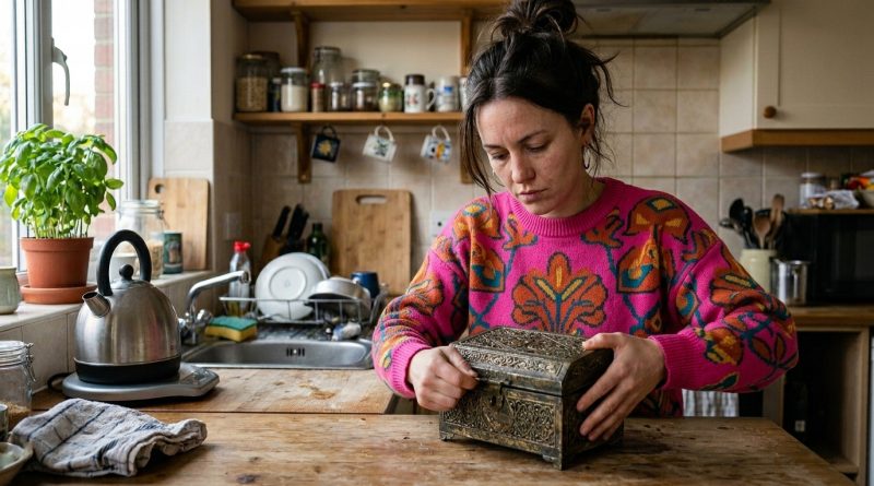 Compré una caja vieja en el mercado de pulgas por sólo unas monedas, y una semana después, un hombre apareció en mi puerta, dispuesto a comprarla por cualquier cantidad de dinero…