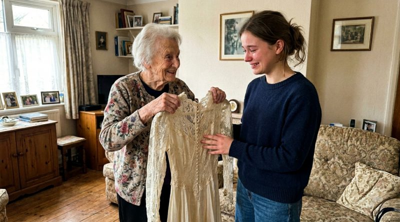 Decidí usar el vestido de novia de mi abuela en su honor, pero al alterarlo, encontré una nota oculta que revelaba la verdad sobre mis padres