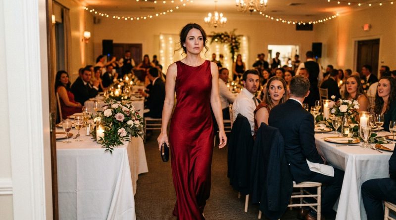 La madre de mi ex me envió un vestido rojo para su boda, y cuando entendí la razón, casi se me doblaron las piernas