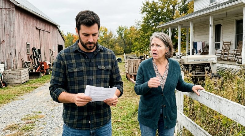 Mi tía trató de expulsarnos de la granja del abuelo — luego el abogado dijo una frase que la hizo palidecer