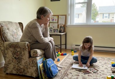 Recibí a mi nieta porque mi hija dijo que se iba “por un momento”. Han pasado seis años.
