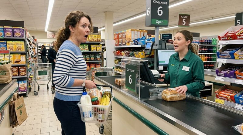 En la caja, la cajera me dijo: “Oh, ¿tu esposo no está contigo otra vez? Ayer estuvo aquí con una rubia tan guapa.” Me congelé — porque ayer se suponía que iba a trabajar hasta tarde.