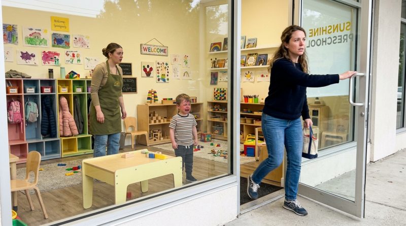 Mi Hijo Gritaba Todas las Mañanas Rogando No Ir a la Guardería — Lo Que Vi a Través de la Ventana Me Hizo Abrir la Puerta