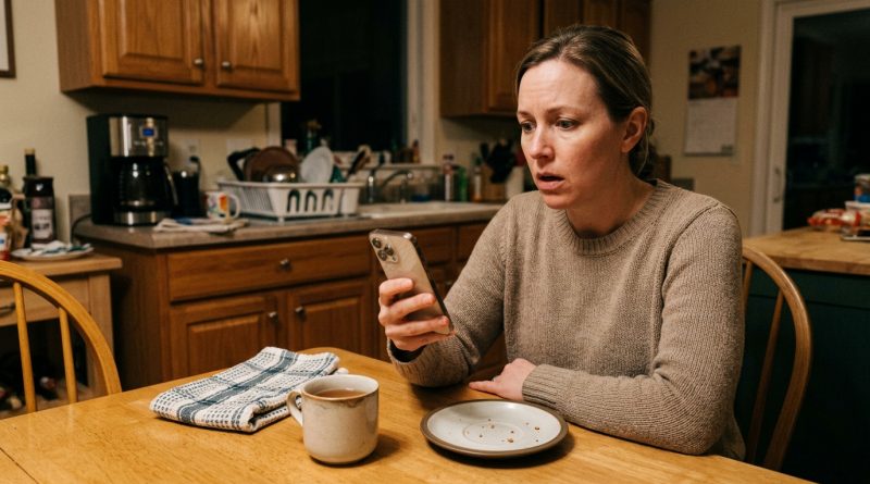 El sábado tuvo una “llamada de trabajo” y se fue por solo una hora. Esa tarde, una mesera me envió un mensaje en las redes sociales: “No quiero interferir, pero tu marido dejó algo en la mesa”.