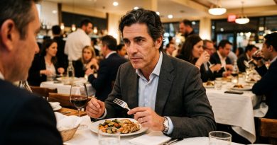 En una cena corporativa, mi suegro se levantó con una copa y dijo que su hija podría haber encontrado un marido mejor; en la mesa se rieron. Yo esperé a que se sentara, dejé el tenedor y pronuncié una sola frase, después de la cual no me miró a los ojos en toda la noche.