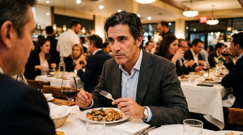 En una cena corporativa, mi suegro se levantó con una copa y dijo que su hija podría haber encontrado un marido mejor; en la mesa se rieron. Yo esperé a que se sentara, dejé el tenedor y pronuncié una sola frase, después de la cual no me miró a los ojos en toda la noche.