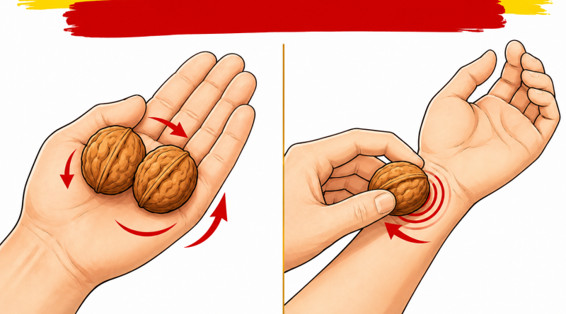 Para aliviar la tensión y calmar los nervios en un minuto ayudan… ¡2 nueces!