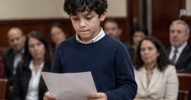 En el juicio yo luchaba por la custodia de mi hijo… pero todo cambió cuando mi hijo de siete años levantó la mano de repente y pidió leer una carta de su padre…